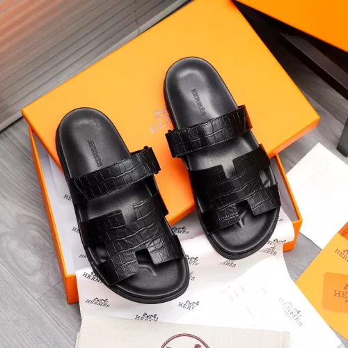 Replica Hermes Slippers For Men #1318880 $68.00 USD for Wholesale