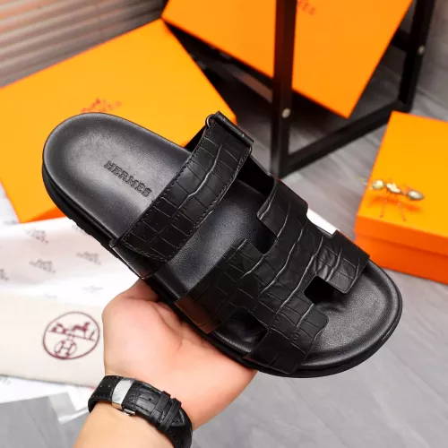 Replica Hermes Slippers For Men #1318880 $68.00 USD for Wholesale
