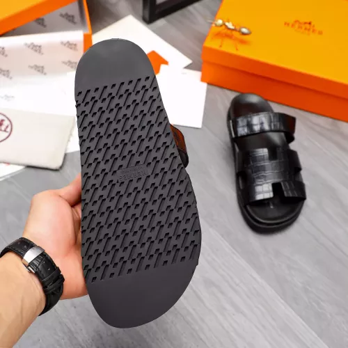 Replica Hermes Slippers For Men #1318880 $68.00 USD for Wholesale