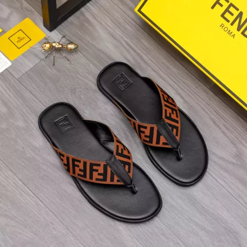 Replica Fendi Slippers For Men #1318888 $42.00 USD for Wholesale