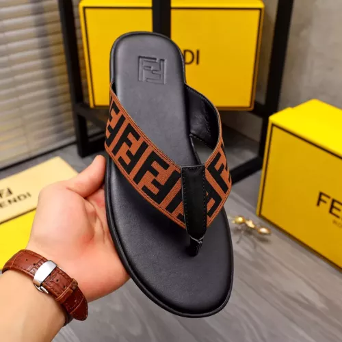Replica Fendi Slippers For Men #1318888 $42.00 USD for Wholesale