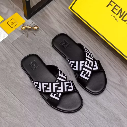 Replica Fendi Slippers For Men #1318891 $42.00 USD for Wholesale