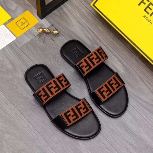 Replica Fendi Slippers For Men #1318892 $42.00 USD for Wholesale