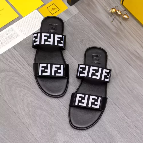 Replica Fendi Slippers For Men #1318893 $42.00 USD for Wholesale