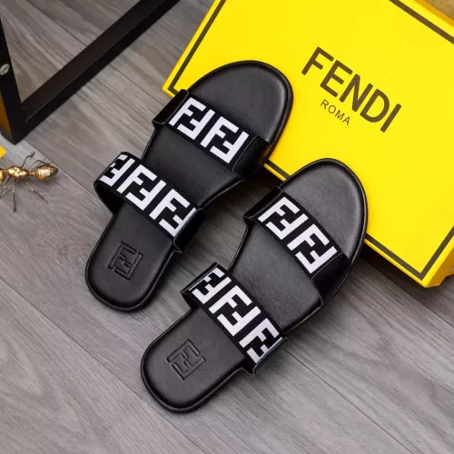 Replica Fendi Slippers For Men #1318893 $42.00 USD for Wholesale