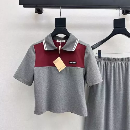 Replica MIU MIU Tracksuits Short Sleeved For Women #1318900 $88.00 USD for Wholesale