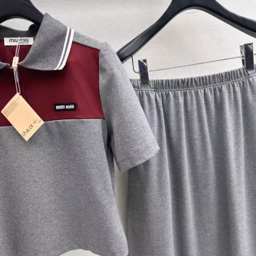 Replica MIU MIU Tracksuits Short Sleeved For Women #1318900 $88.00 USD for Wholesale