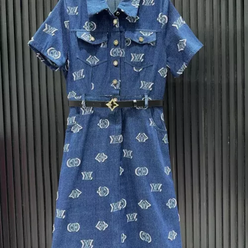 Louis Vuitton LV Dresses Short Sleeved For Women #1318909
