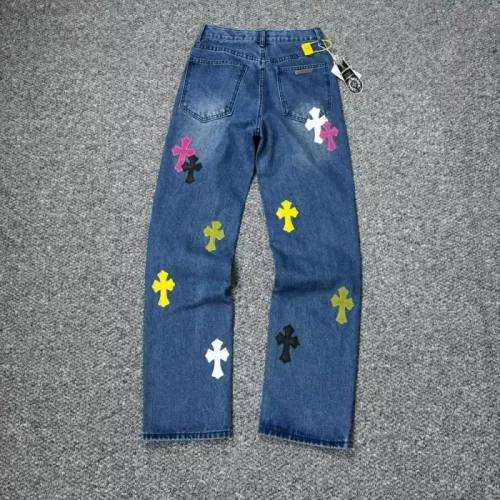 Replica Chrome Hearts Jeans For Unisex #1318985 $56.00 USD for Wholesale