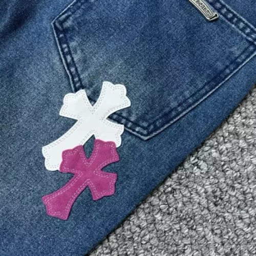 Replica Chrome Hearts Jeans For Unisex #1318985 $56.00 USD for Wholesale