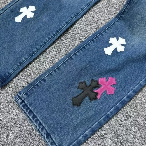 Replica Chrome Hearts Jeans For Unisex #1318985 $56.00 USD for Wholesale