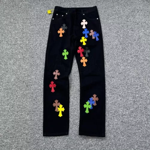 Replica Chrome Hearts Jeans For Unisex #1318986 $56.00 USD for Wholesale