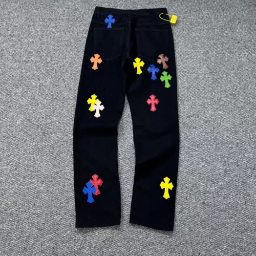 Replica Chrome Hearts Jeans For Unisex #1318986 $56.00 USD for Wholesale