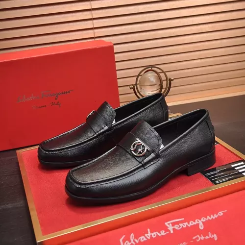 Salvatore Ferragamo Leather Shoes For Men #1319123 $98.00 USD, Wholesale Replica Salvatore Ferragamo Leather Shoes