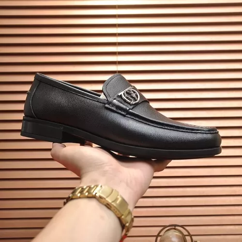 Replica Salvatore Ferragamo Leather Shoes For Men #1319123 $98.00 USD for Wholesale