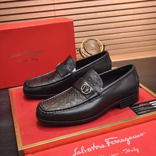 Salvatore Ferragamo Leather Shoes For Men #1319124 $98.00 USD, Wholesale Replica Salvatore Ferragamo Leather Shoes
