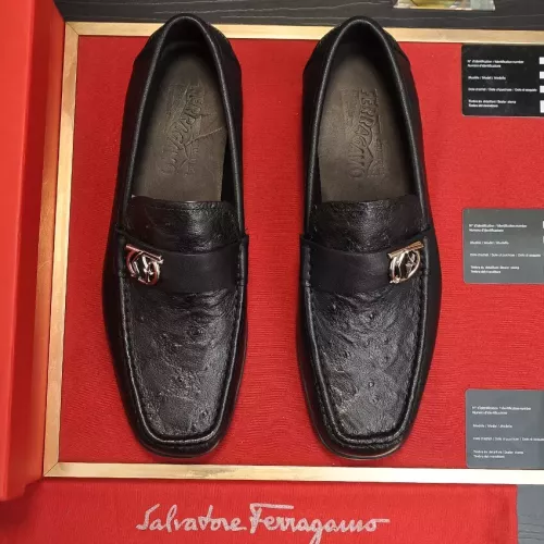 Replica Salvatore Ferragamo Leather Shoes For Men #1319124 $98.00 USD for Wholesale