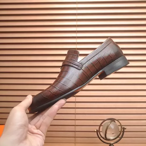 Replica Hermes Leather Shoes For Men #1319140 $100.00 USD for Wholesale