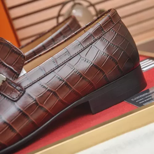 Replica Hermes Leather Shoes For Men #1319140 $100.00 USD for Wholesale