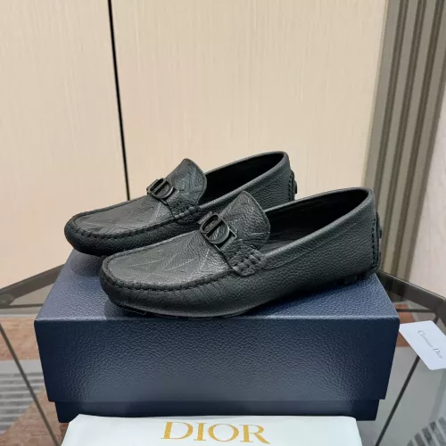Replica Christian Dior Leather Shoes For Men #1319296 $100.00 USD for Wholesale