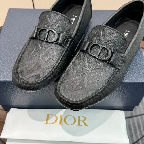 Replica Christian Dior Leather Shoes For Men #1319296 $100.00 USD for Wholesale