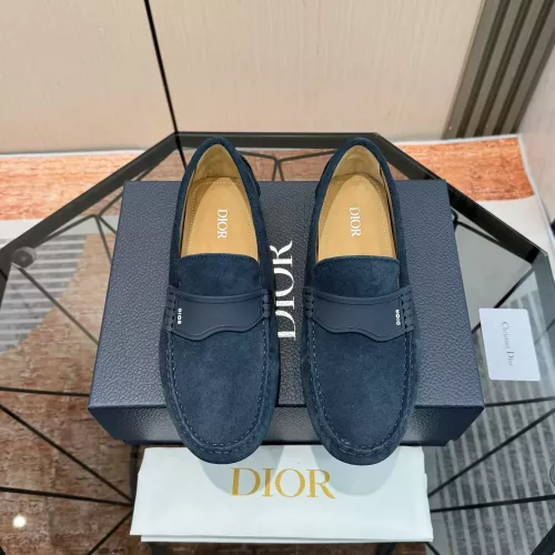 Replica Christian Dior Leather Shoes For Men #1319298 $100.00 USD for Wholesale