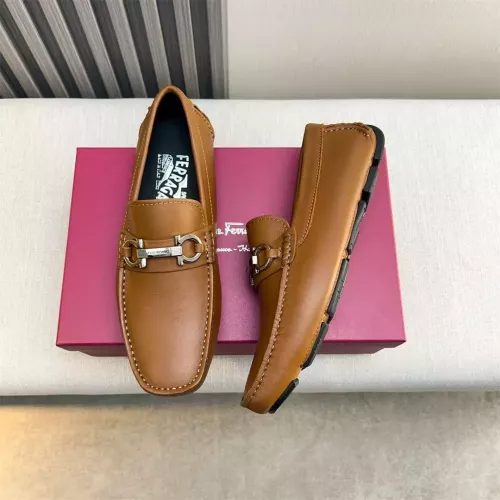 Salvatore Ferragamo Leather Shoes For Men #1319303 $100.00 USD, Wholesale Replica Salvatore Ferragamo Leather Shoes