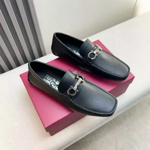 Replica Salvatore Ferragamo Leather Shoes For Men #1319307 $100.00 USD for Wholesale