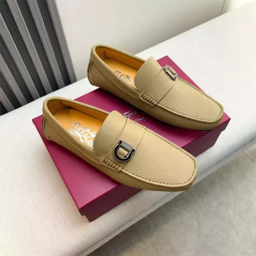 Salvatore Ferragamo Leather Shoes For Men #1319308 $100.00 USD, Wholesale Replica Salvatore Ferragamo Leather Shoes