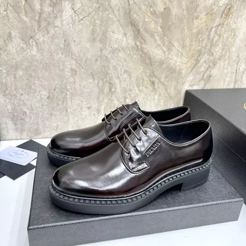 Prada Leather Shoes For Men #1319316 $105.00 USD, Wholesale Replica Prada Leather Shoes