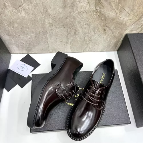 Replica Prada Leather Shoes For Men #1319316 $105.00 USD for Wholesale