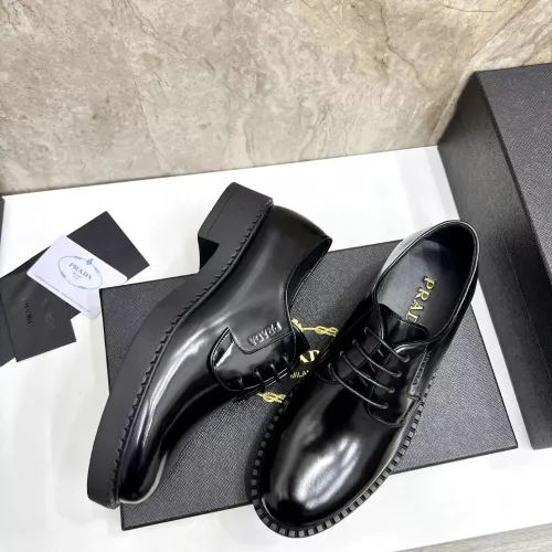 Replica Prada Leather Shoes For Men #1319317 $105.00 USD for Wholesale