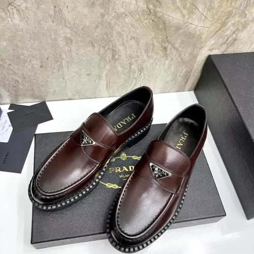 Replica Prada Leather Shoes For Men #1319321 $105.00 USD for Wholesale