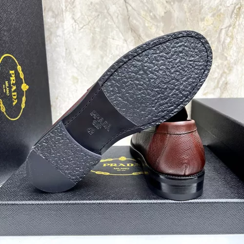 Replica Prada Leather Shoes For Men #1319325 $155.00 USD for Wholesale