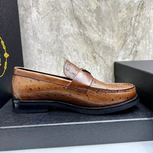 Replica Prada Leather Shoes For Men #1319331 $155.00 USD for Wholesale