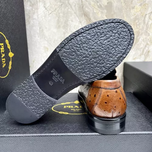 Replica Prada Leather Shoes For Men #1319331 $155.00 USD for Wholesale