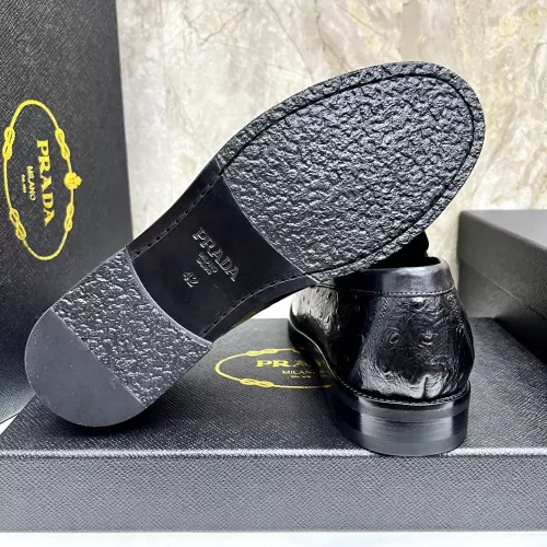Replica Prada Leather Shoes For Men #1319332 $155.00 USD for Wholesale