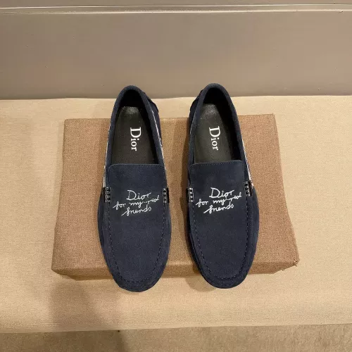 Replica Christian Dior Leather Shoes For Men #1319340 $72.00 USD for Wholesale
