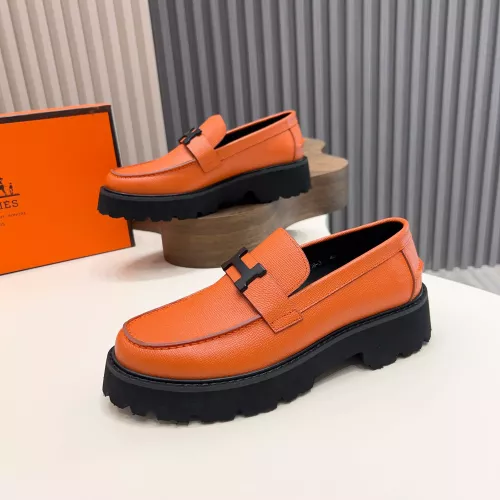 Replica Hermes Leather Shoes For Men #1319347 $132.00 USD for Wholesale