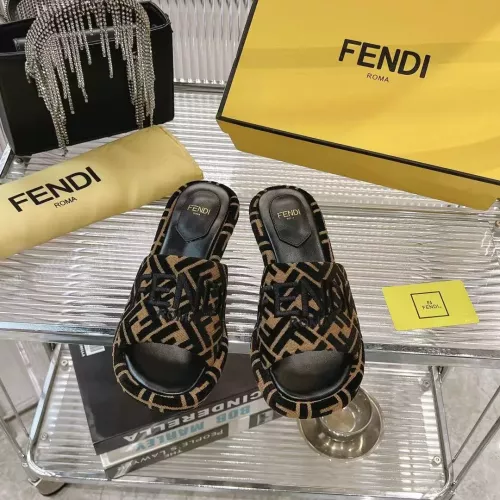 Replica Fendi Slippers For Women #1319510 $96.00 USD for Wholesale