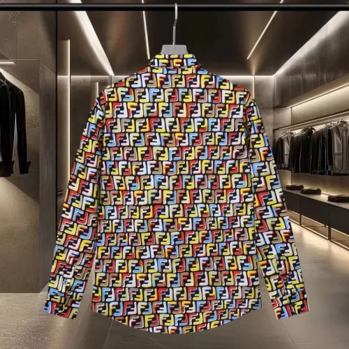 Replica Fendi Shirts Long Sleeved For Unisex #1319608 $60.00 USD for Wholesale