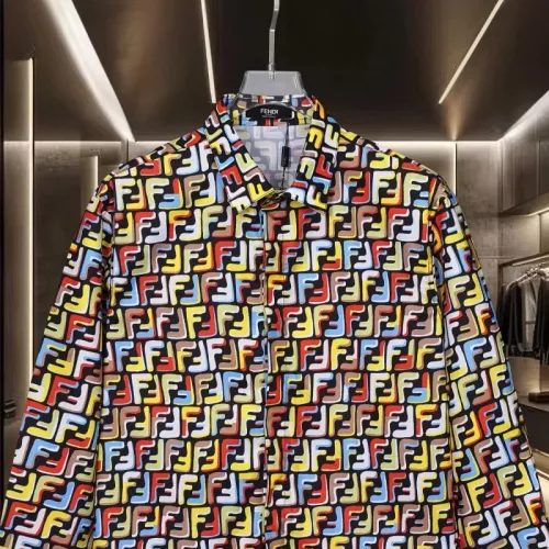 Replica Fendi Shirts Long Sleeved For Unisex #1319608 $60.00 USD for Wholesale