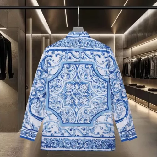 Replica Dolce & Gabbana D&G Shirts Long Sleeved For Unisex #1319613 $60.00 USD for Wholesale