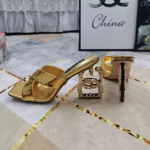 Replica Dolce & Gabbana D&G Slippers For Women #1319821 $128.00 USD for Wholesale