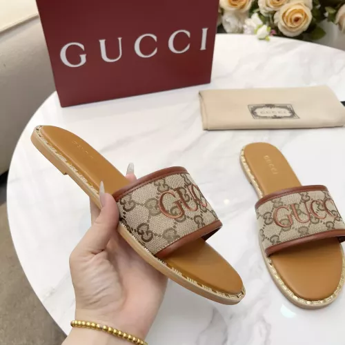 Replica Gucci Slippers For Women #1320047 $82.00 USD for Wholesale