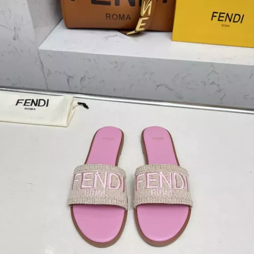 Replica Fendi Slippers For Women #1320057 $82.00 USD for Wholesale