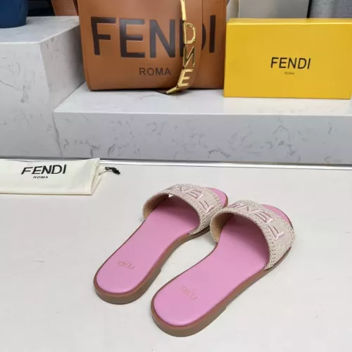 Replica Fendi Slippers For Women #1320057 $82.00 USD for Wholesale