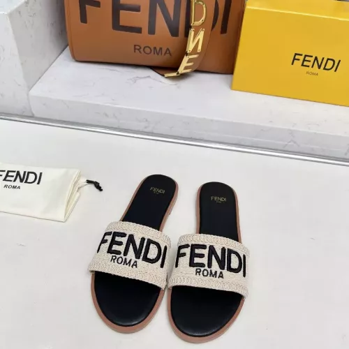 Replica Fendi Slippers For Women #1320067 $82.00 USD for Wholesale