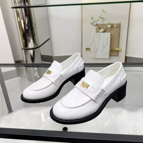 MIU MIU Leather Shoes For Women #1320186 $102.00 USD, Wholesale Replica MIU MIU Leather Shoes