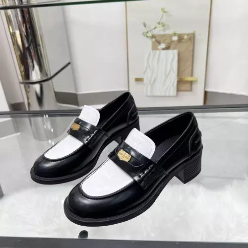 MIU MIU Leather Shoes For Women #1320188 $102.00 USD, Wholesale Replica MIU MIU Leather Shoes